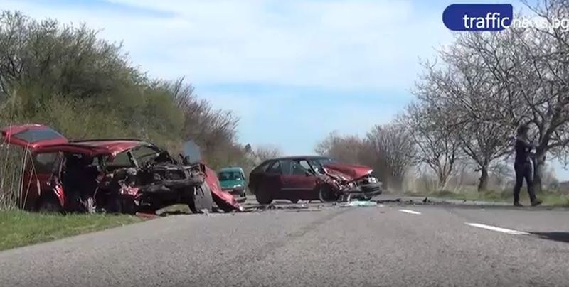 Един труп и 14 ранени край Пловдив за ден ВИДЕО