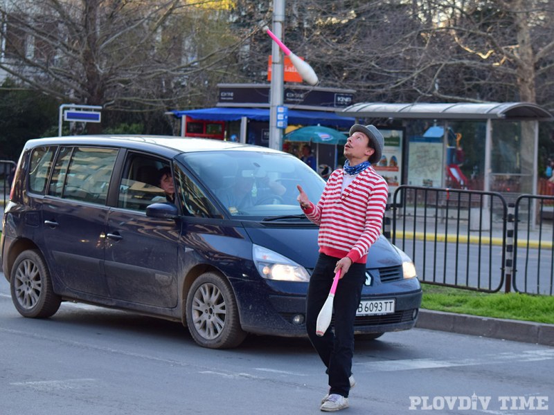 Забавление на шофьорите в Пловдив в час пик