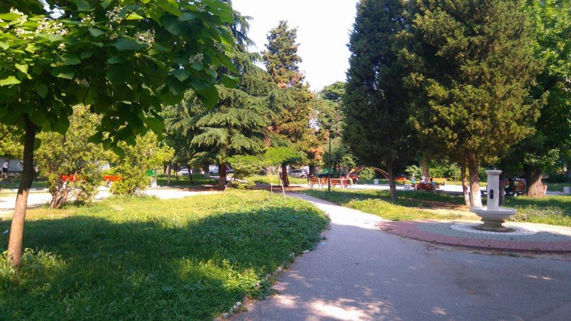 Чистят тревните площи в Асеновград