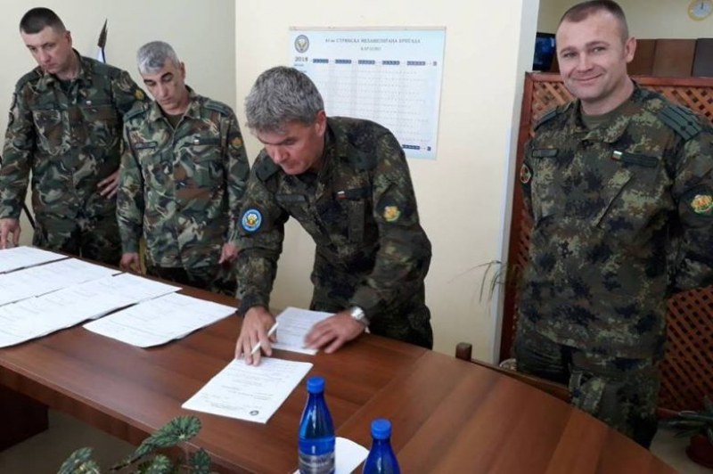 Подполковник Руслан Колев е новият командир на щабен батальон 61-а механизирана бригада