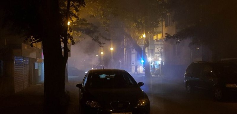 Ситроен се запали в движение в центъра на Пловдив СНИМКИ