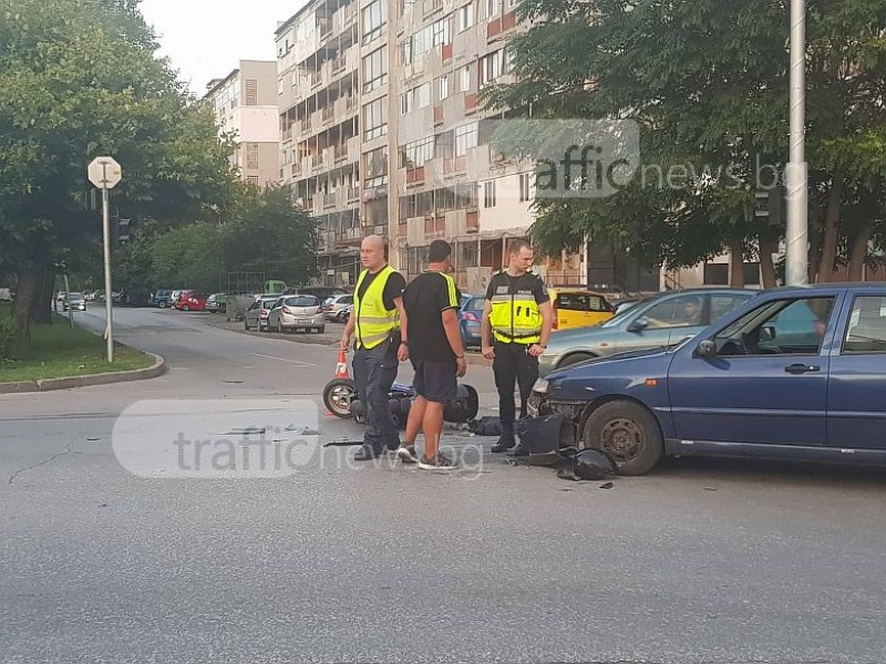 Кола отнесе моторист в Кючука СНИМКИ и ВИДЕО