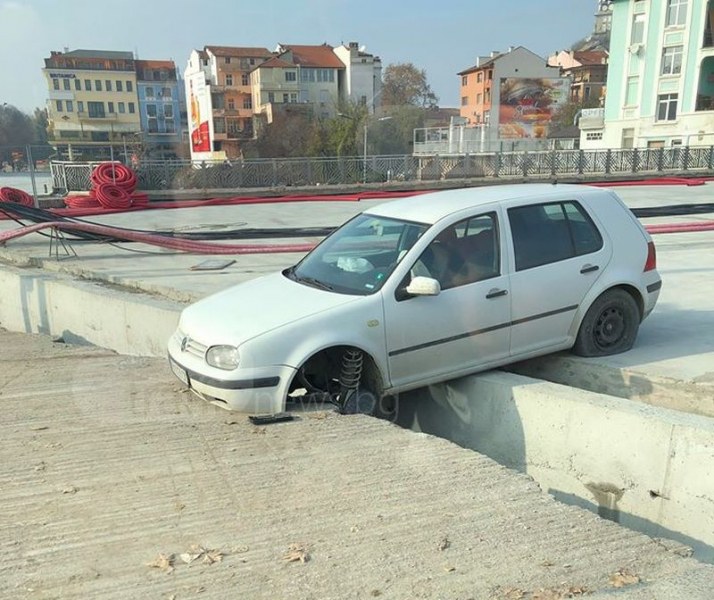 Спасяват голфа, заклещен във фуга след опит да премине през „Цар Борис III Обединител“