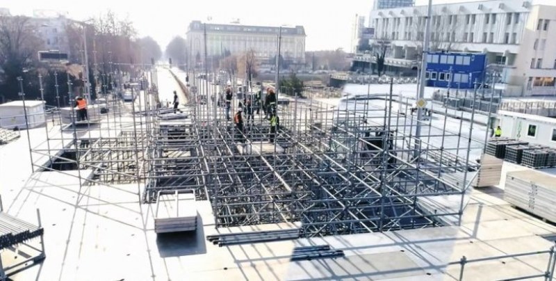 Сцената за откриването на Европейска столица на културата вече се издига на 3 нива СНИМКИ