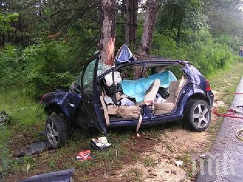 19-годишен пиян шофьор се заби в дърво край Чешнегирово