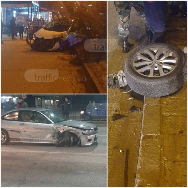 Задържаха надрусания шофьор, който наниза пет коли и тир в Пловдив