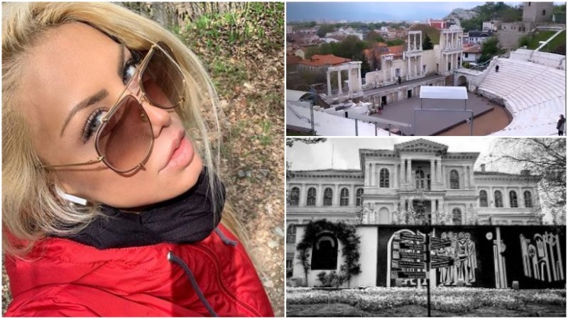 Моделът Венета Харизанова се поразходи из Пловдив
