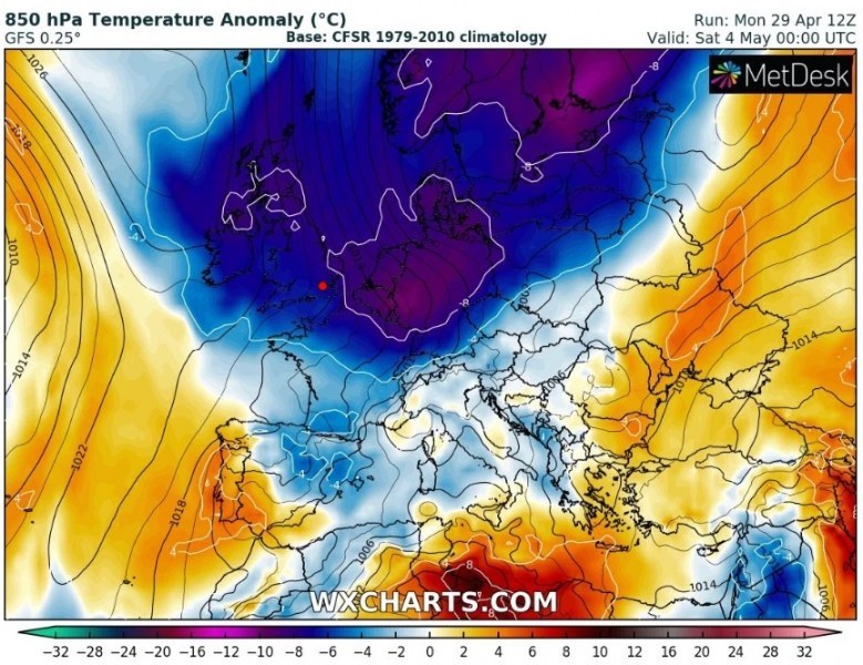 Арктически студ на Балканите за Гергьовден. Живакът пада до 10°C