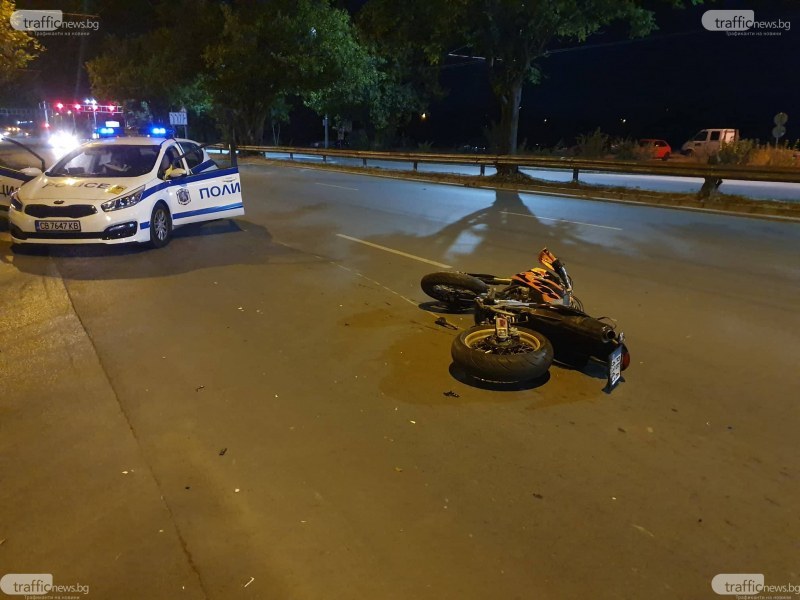 Моторист се блъсна в кола край Колодрума