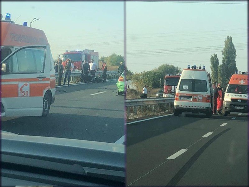 Нарушители в аварийното платно на Асеновградско шосе забавиха три линейки, дошли за ранените в катастрофата