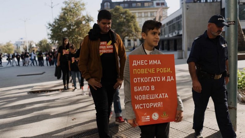 Походът на свободата в Пловдив ни напомни за проблема със съвременното робство