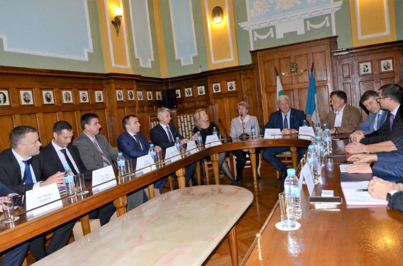 Кметът Здравко Димитров се срещна с делегация от хърватския град Задар