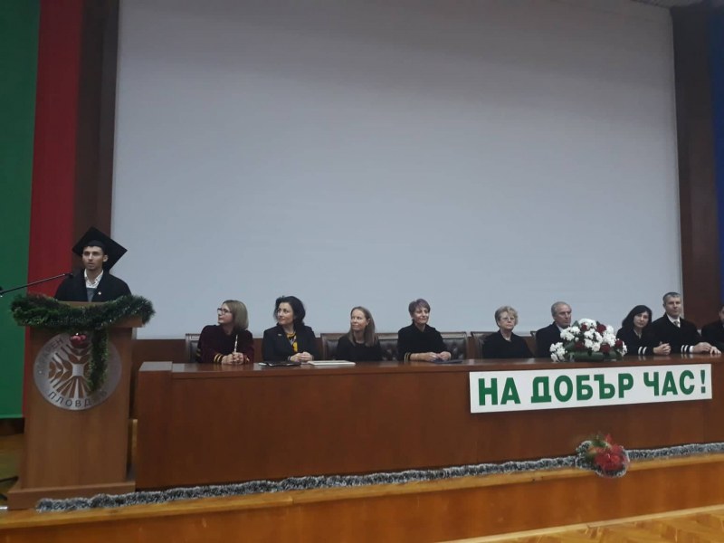 Първенецът на Аграрния университет Атанас Атанасов: Ще постигнем всичките си цели само ако не се отказваме по пътя към тях