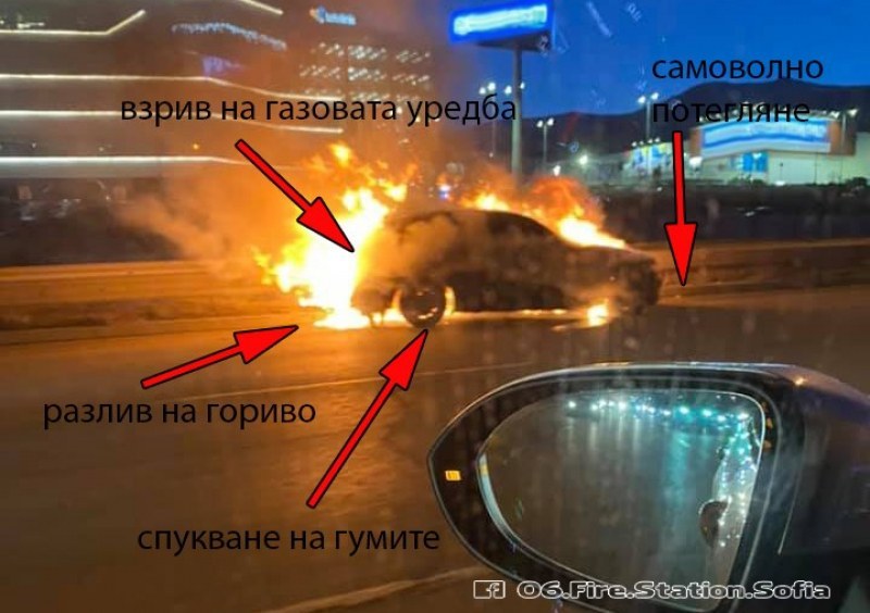 Как да реагираме, ако колата ни се запали в движение, пожарникари съветват