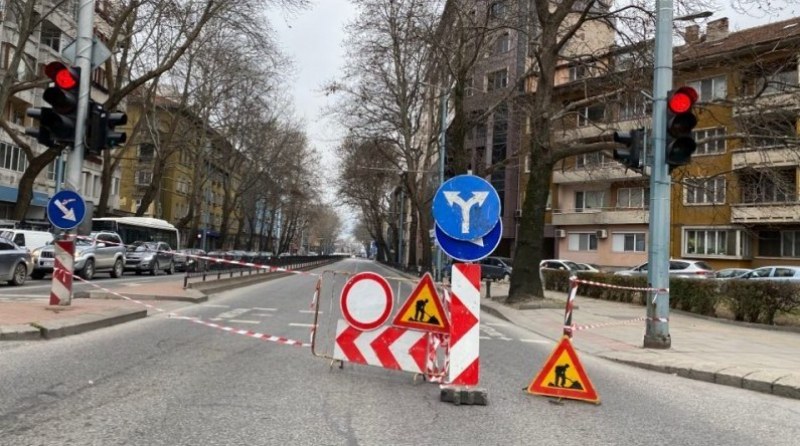 Затварят част от главен булевард в Пловдив заради ремонт