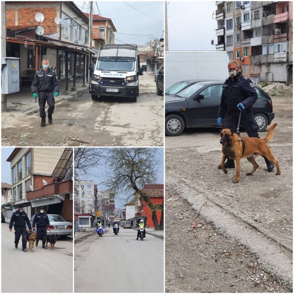 Столипиново отново почерня от полиция! Бусове, кучета и мотори следят за реда