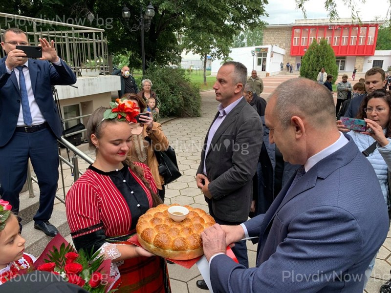 Президентът Румен Радев, пристигна в Садово