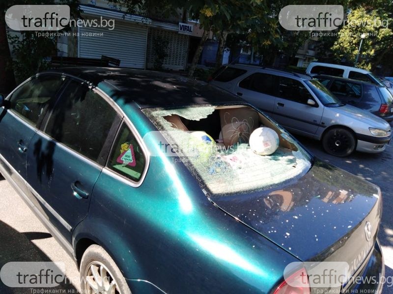 Пиян и неадекватен мъж е изпотрошил стъклата на шестте автомобила в Пловдив