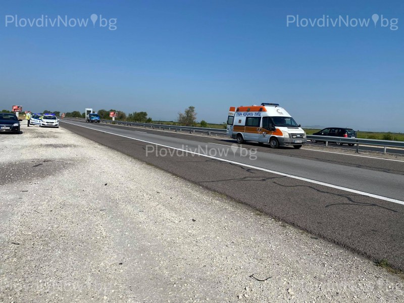 Нова жертва на магистралата край Пловдив! Моторист загина на път към морето