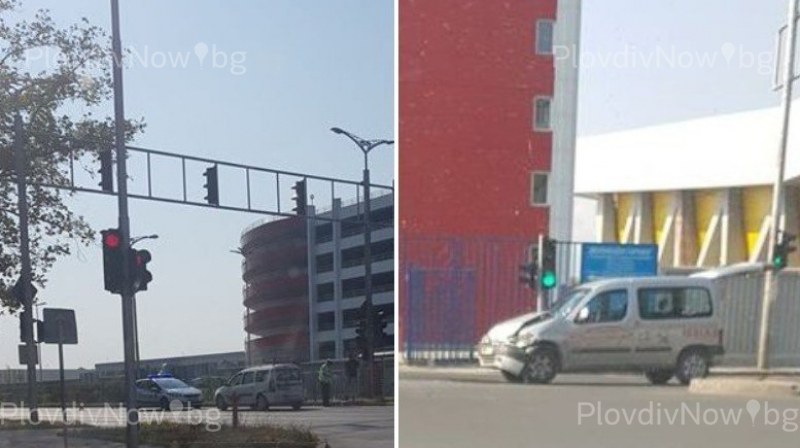 Пак катастрофа в Пловдив, ударили са се два лекотоварни автомобила