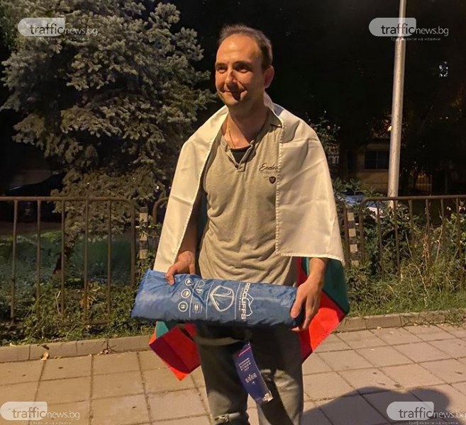 Задържаният на протеста в Пловдив е художник