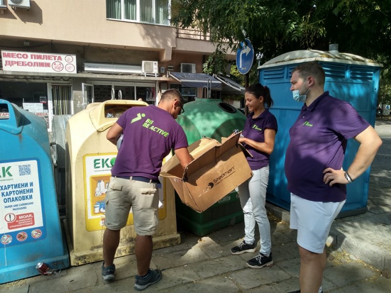 Кампания за всички: Градски елементи в Пловдив от рециклирани пластмасови опаковки