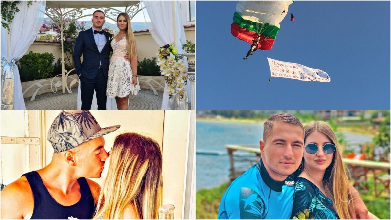 Офицер от 24-та Авиобаза Крумово изненада любимата си с нестандартно предложение за брак