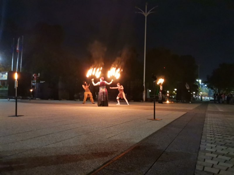 Огнено шоу превзе центъра на Пловдив, 6Fest започна