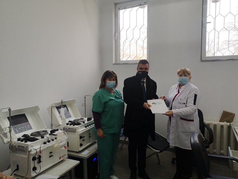 Втори чисто нов апарат за кръвна плазма - дарение от “Бизнеса за Пловдив“
