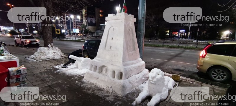И черешово топче от сняг се появи в Пловдив