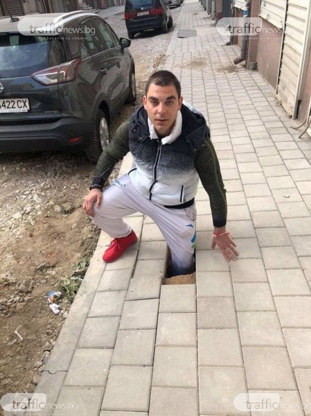 Станислав, който пропадна в тротоара в “Кършияка“ ще търси правата си по съдебен път