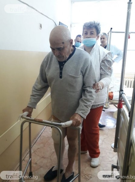 След операцията на огромния тумор - човекът е добре и се раздвижва в УМБАЛ “Св. Георги“