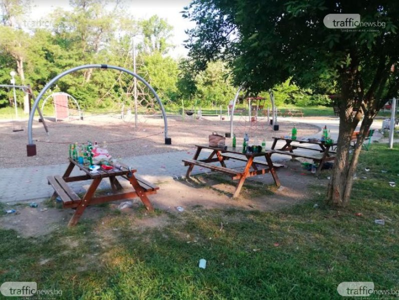 Абитуриенти купонясваха в пловдивски парк, след тях - погром