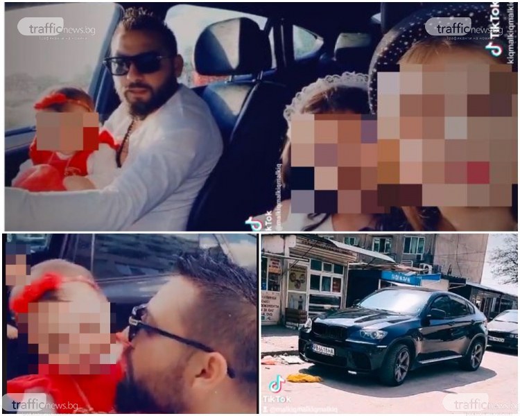 Бащата с бебе в скута зад волана се оказа стар познайник на полицията в Пловдив