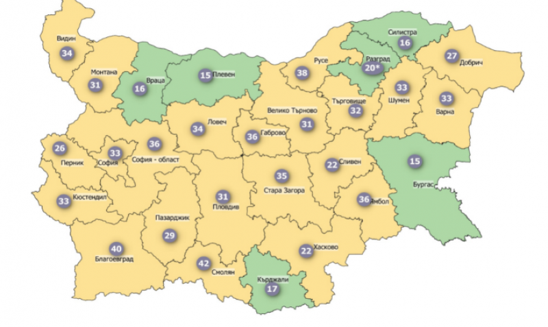 Пловдив все още в жълта COVID зона, но 6 области вече в зелената
