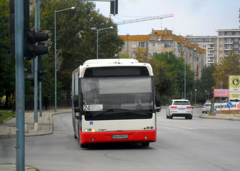 Първият автобус по линия 24 в Пловдив тръгва вече по-рано