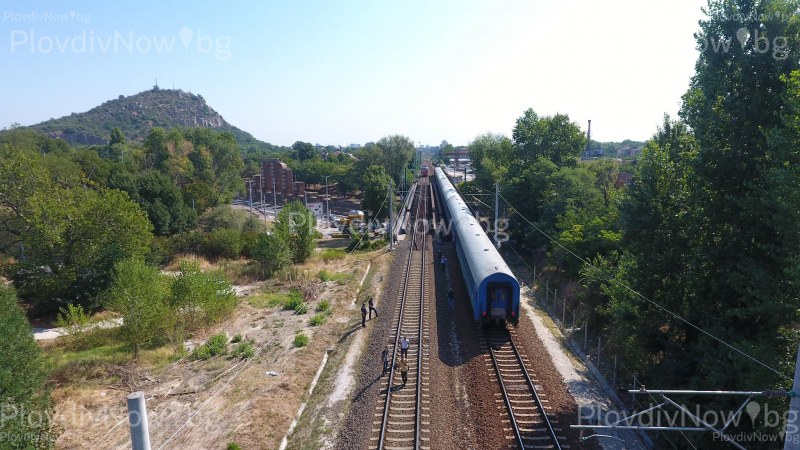 Човекът, прегазен от влак в Пловдив, сам легнал на релсите