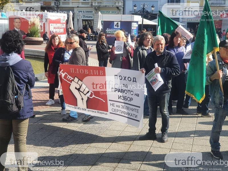 Протестиращи пловдивчани тръгнаха на „Поход за правото на избор” по Главната улица