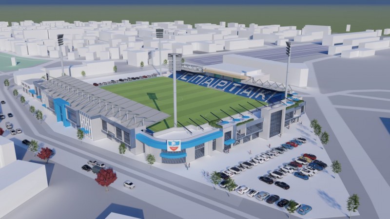 Реконструцията на стадион “Тодор Диев“ започна от днес