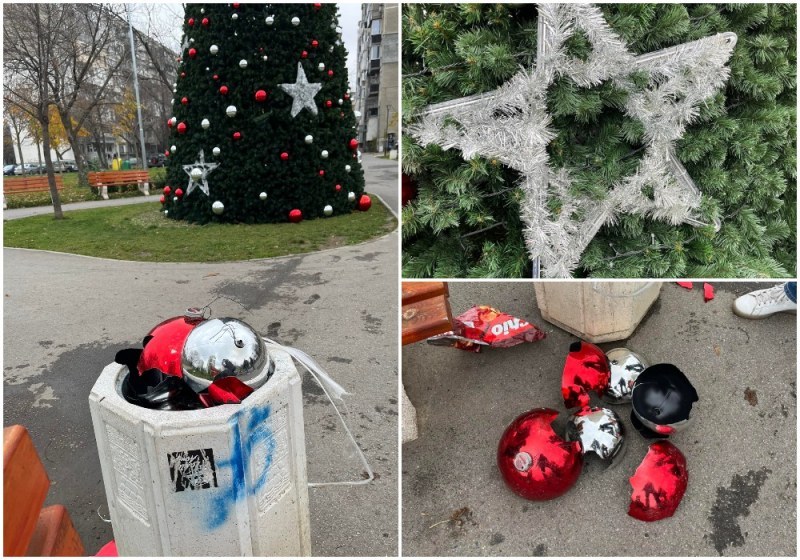 Деца ли сте или престъпници? Тийнейджъри рушиха коледната елха в “Западен“
