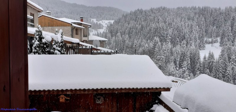 40 см нов сняг падна по високите места в “Родопи“, пътят за Лилково затворен