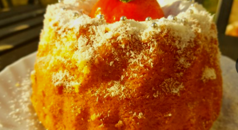 Сладкиш с мандарини и кокос - вкусен и подходящ за постите