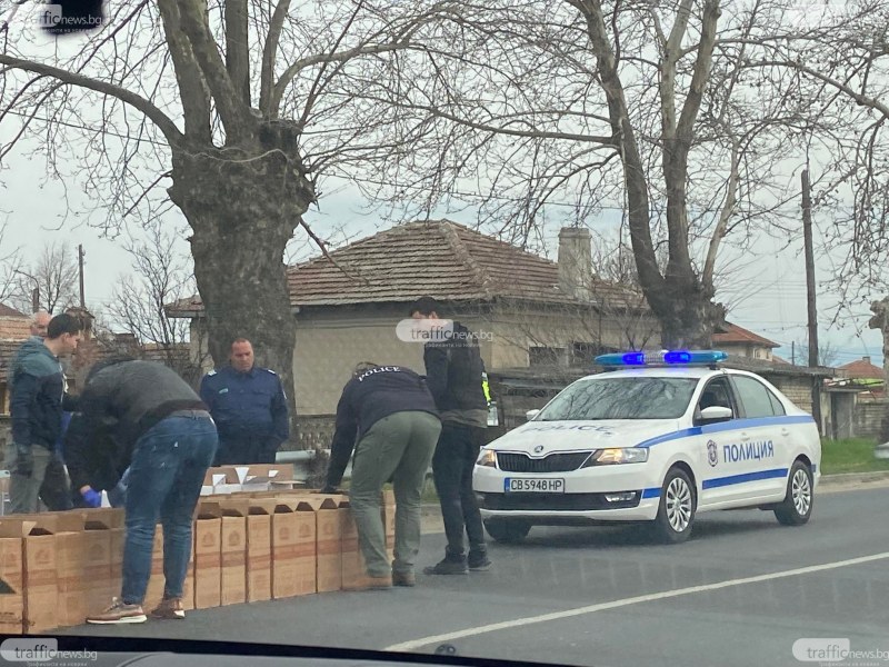 Контрабандисти на цигари арестувани на пътя за Карлово