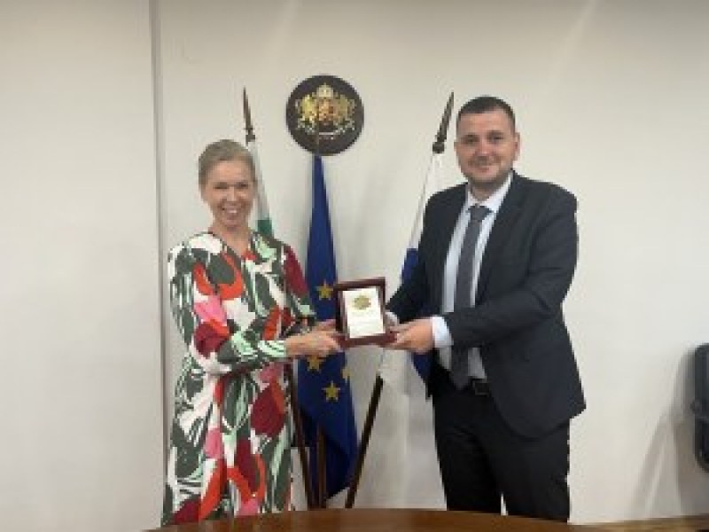 Йордан Иванов разкри пред посланичката на Финландия потенциала на град Пловдив