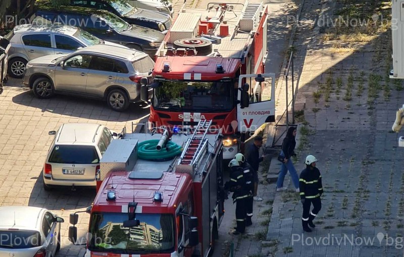 Пожар пламна в жилище в центъра на Пловдив