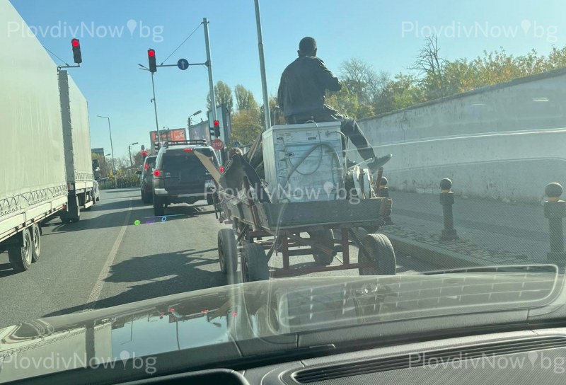 Каруца се понесе по пловдивски булевард, въпреки че е изрично забранено