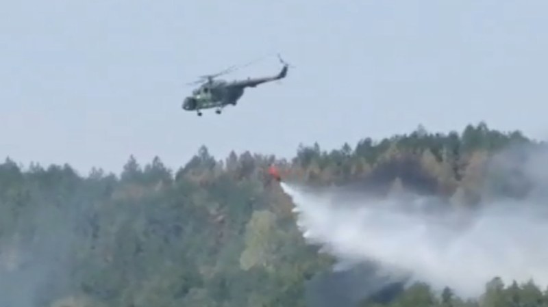 Голям пожар пламна и в Родопите