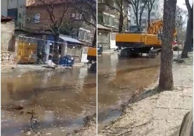 Голяма авария стана в Кючука, цяла улица е под вода