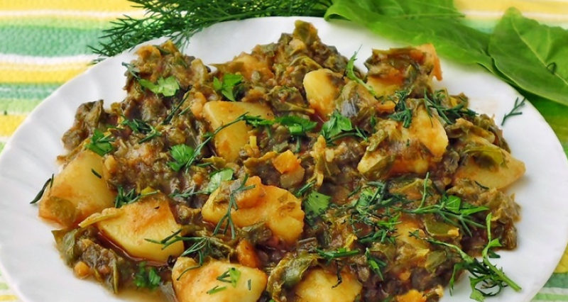 Лапад с картофи - богато на вкусове постно ястие