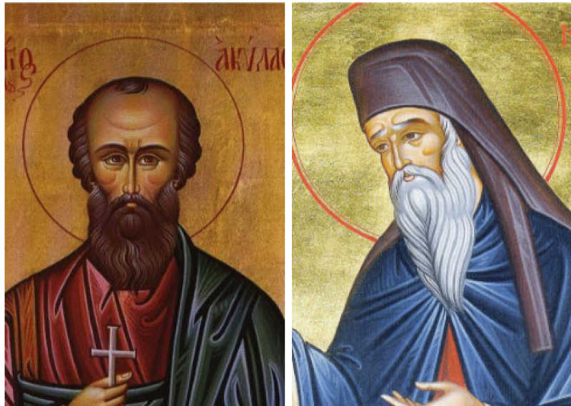 Светите апостол Акила и Никодим Светогорец почита Църквата днес